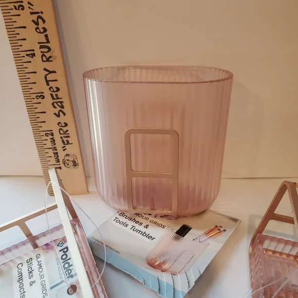 Pink Storage Organizer Set, with Gold Metal - Picture 5 of 13